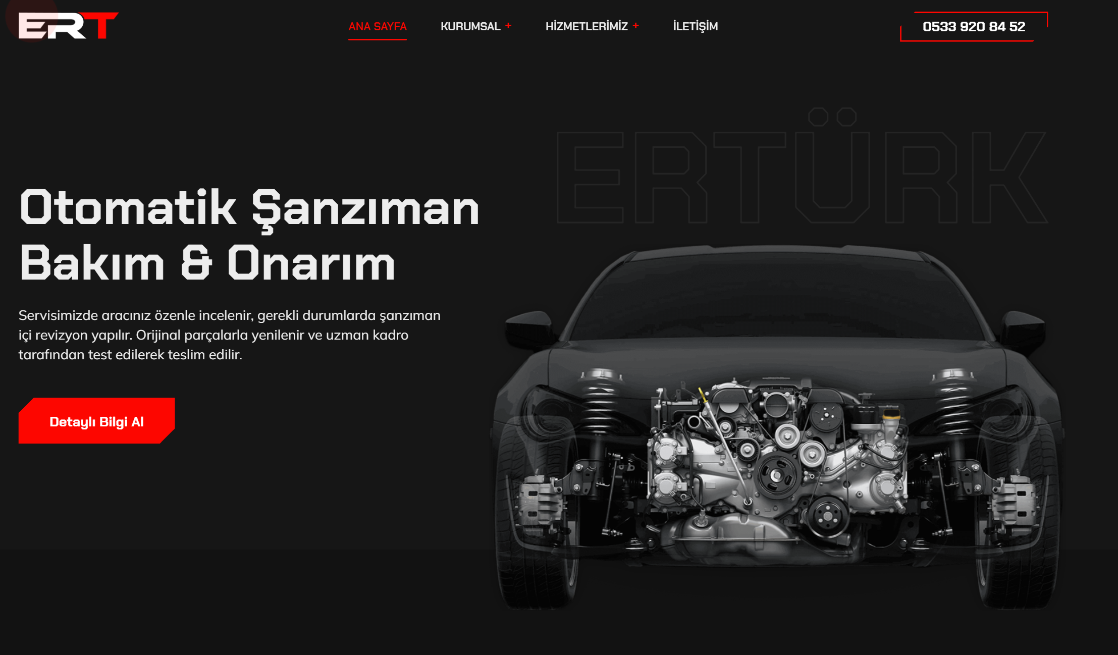 Ertürk Otomatik Şanzıman - Kurumsal Web Sitesi